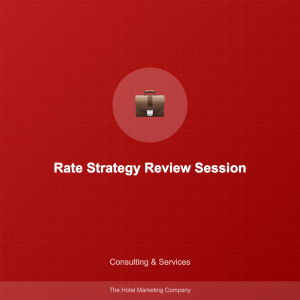 Rate Strategy Review Session